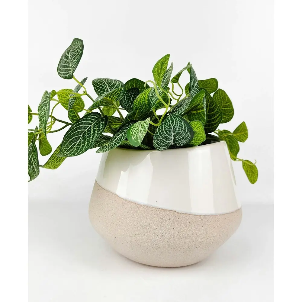 Urban 15cm Preston Ceramic Planter Garden Decor Plant Pot Medium White/Beige