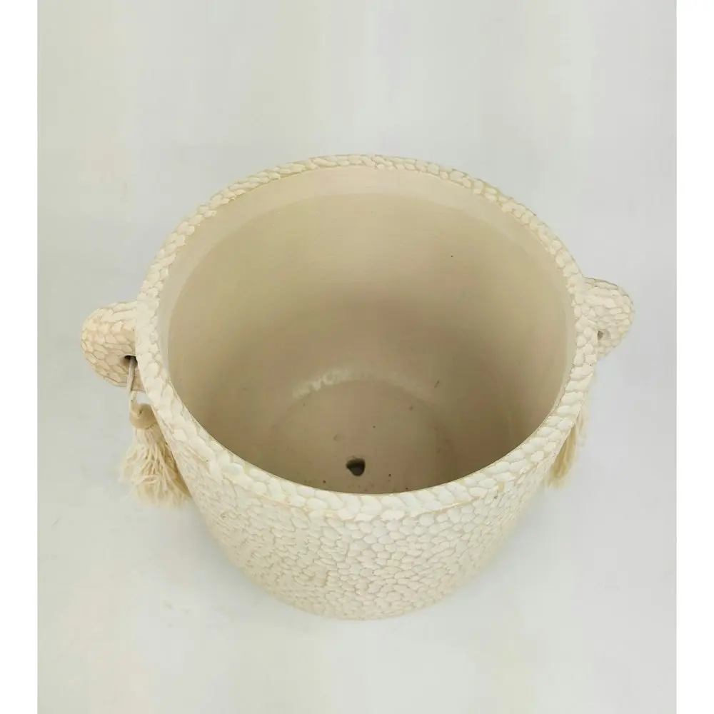 2x Urban Kinsley 16cm Concrete Planter Flower/Plant Pot Home Decor Medium Cream