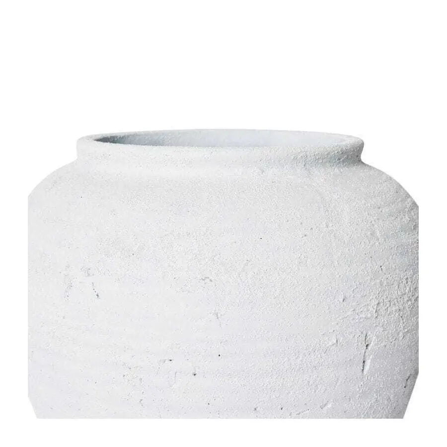 E Style Bexley 43cm Ceramic Plant Pot Round Home Decorative Planter White