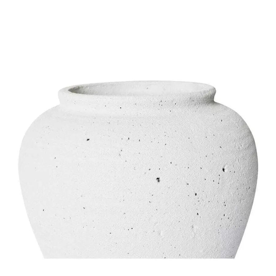 E Style Bexley 34cm Ceramic Plant Pot Round Home Decorative Planter White