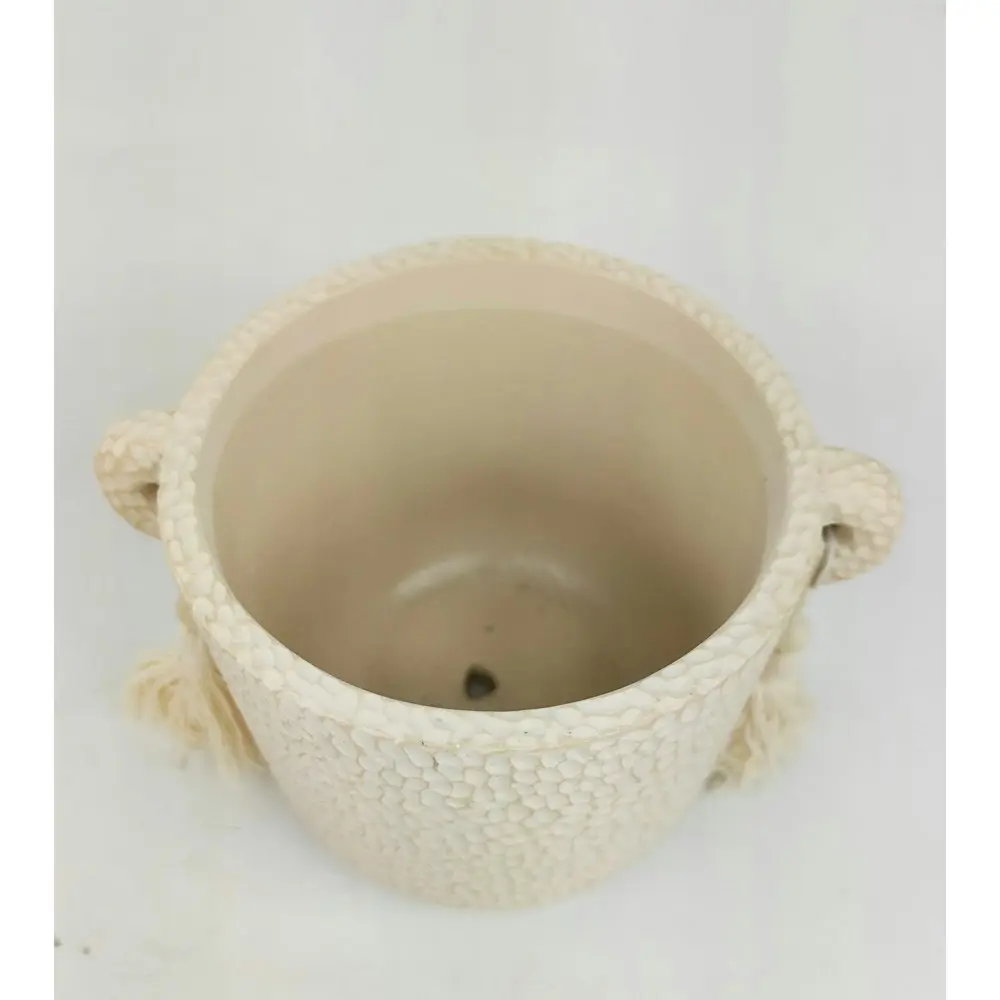 2x Urban Kinsley 13cm Concrete Planter Flower/Plant Pot Home Decor Small Cream