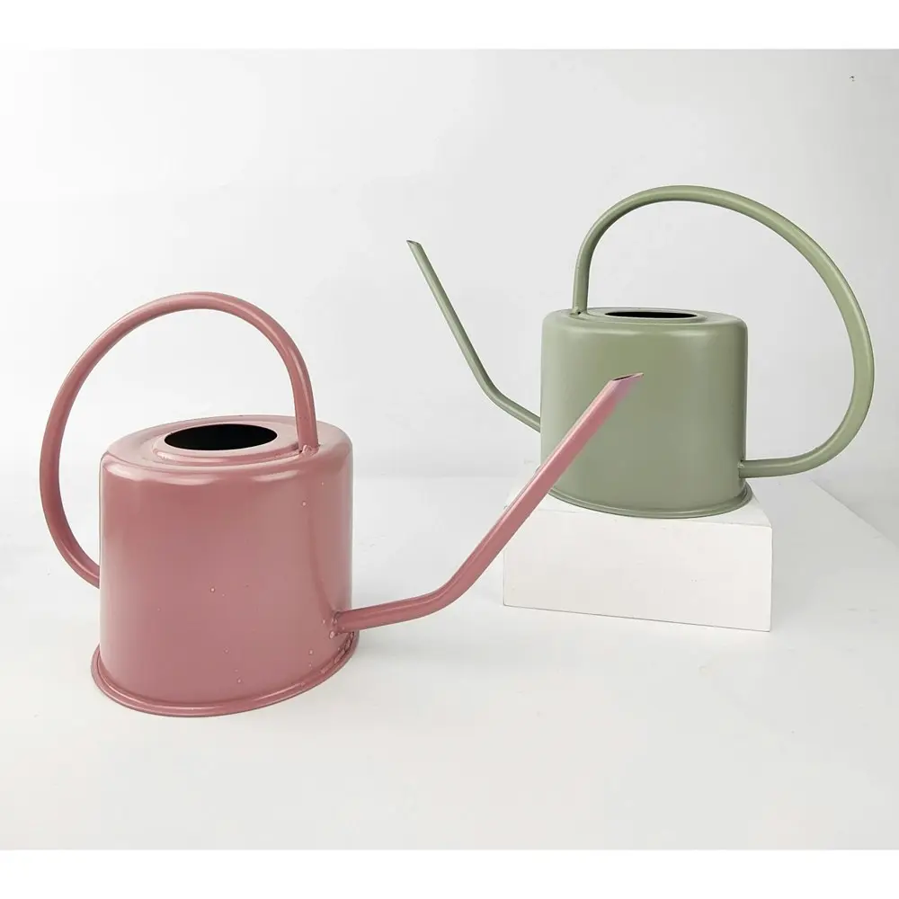 Urban 24x35cm Modern Metal Watering Can Garden Planting Water Container Sage