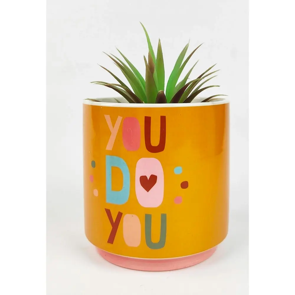 Urban 13cm Funky Quote You Do You Ceramic Planter Garden Decor Plant/Flower Pot