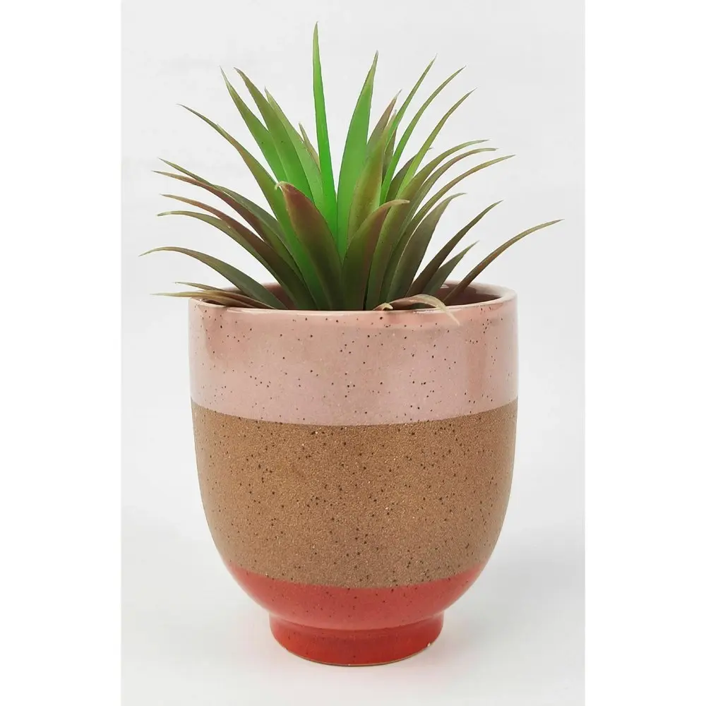 2x Urban 10cm Shyla Ceramic Planter Home/Garden Decor Plant/Flower Pot Sml Umber