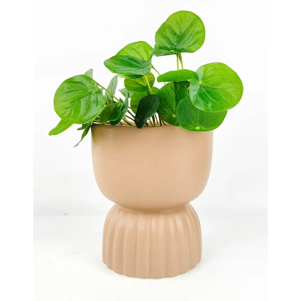 2x Urban Leilani Tall 16cm Ceramic Planter Flower/Plant Pot Decor Medium Beige