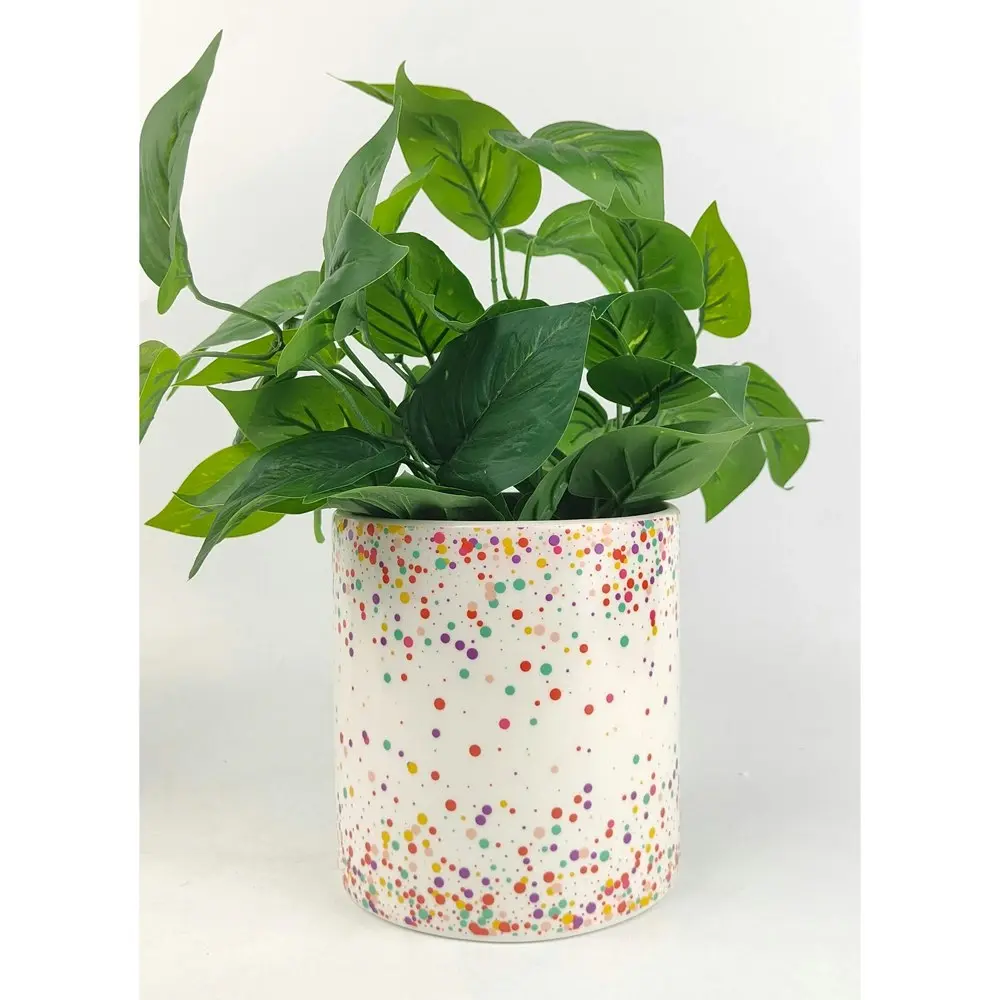 2x Urban Confetti 16cm Ceramic Planter Flower/Plant Pot Home Desk Decor Medium