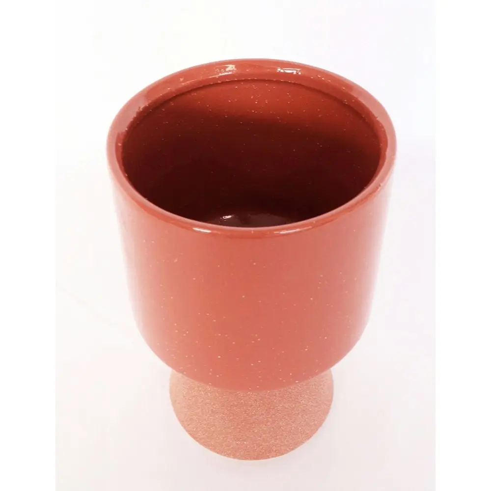 2x Urban Brynn 20cm Ceramic Tall Planter Flower/Plant Pot MediumBerry/Terracotta