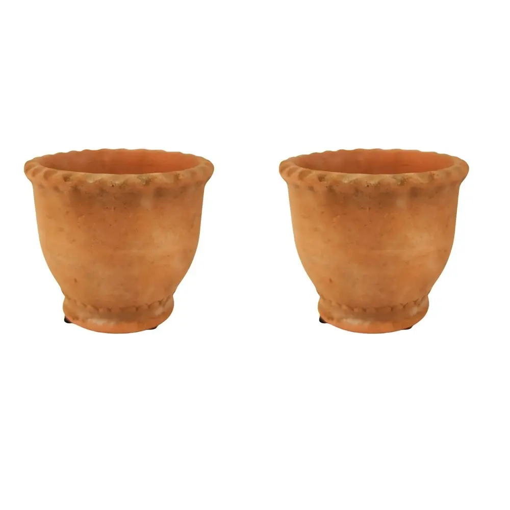 2x Urban Marie 13cm Ceramic Planter Flower/Plant Pot Home Decor Medium Terra