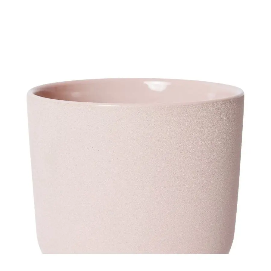 2x E Style Piper 19cm Ceramic Plant Pot Home Decorative Planter Round Pink