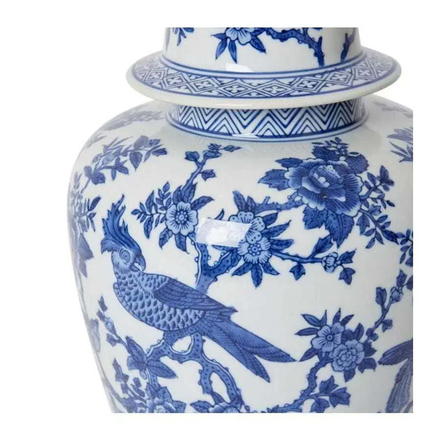 E Style Harriet 37cm Porcelain Ginger Jar Home Decorative Vase Blue/White