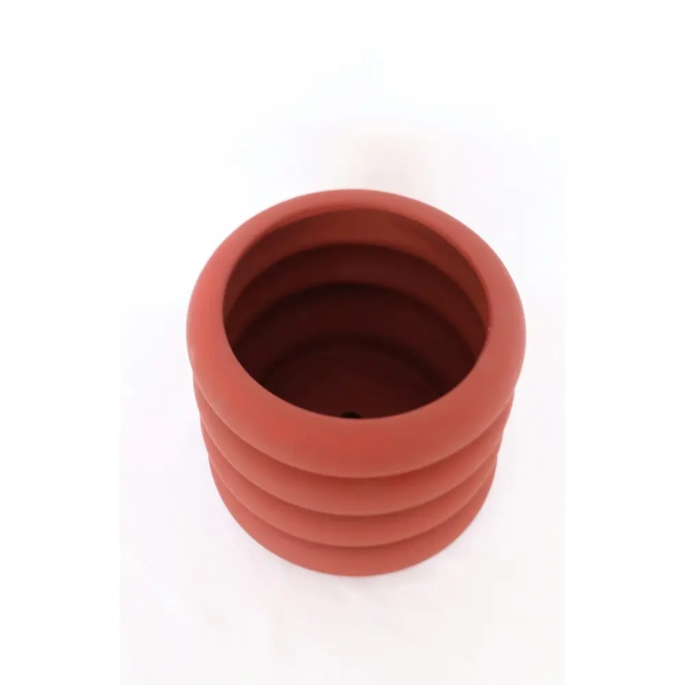 Urban Naomi Ring 16cm Ceramic Planter w/ Saucer Garden Plant Pot Medium Berry