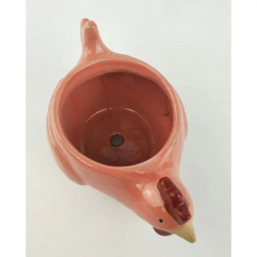 Urban Chicken 12cm Ceramic Planter Home Garden Ornament Display Pot Medium Pink