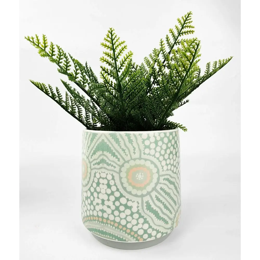 Urban 13cm ES Journey Ceramic Planter Garden Decor Plant/Flower Pot Small Green