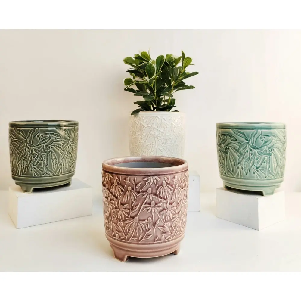 Urban 14cm Ceramic Maeve Folaige Planter Plant Pot Home/Garden Decor Forrest