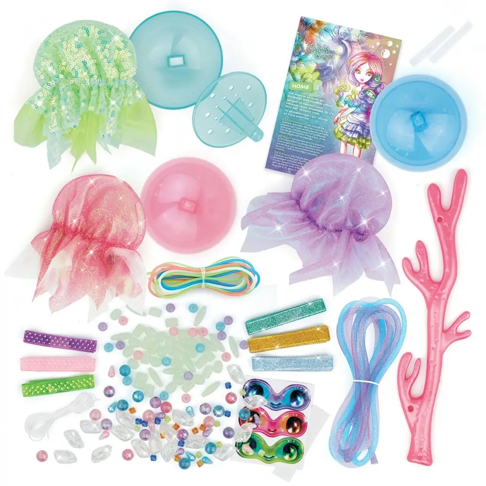 Nebulous Stars Glowing Jellyfish Beads/Strings Kids Activity Art/Craft Kit 7+