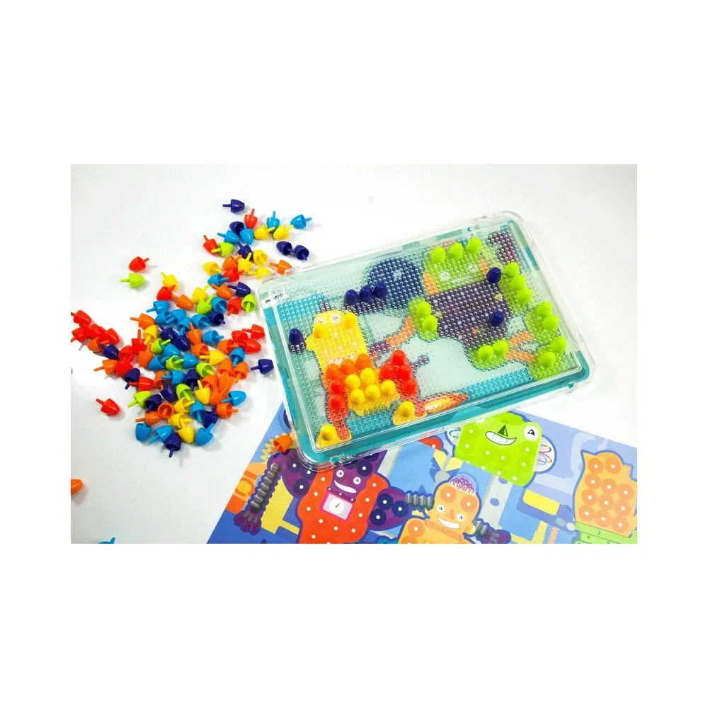 Miniland 1.5cm Mosaics Pegboard Kids/Children Fun Colour Creative Toy Game 3y+