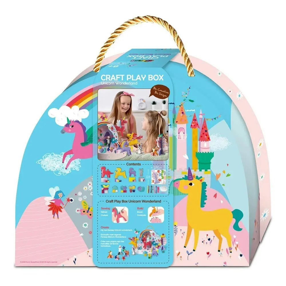 Avenir Craft Play Box Unicorn Wonderland Art Draw/Paint Kids Activity Kit 8y+