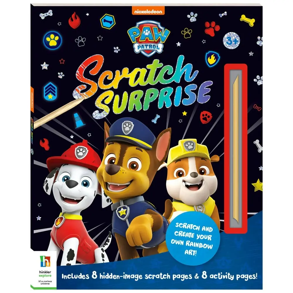 2x Kaleidoscope Scratch Surprise Paw Patrol Art Activity Childrens/Kids Book 3+