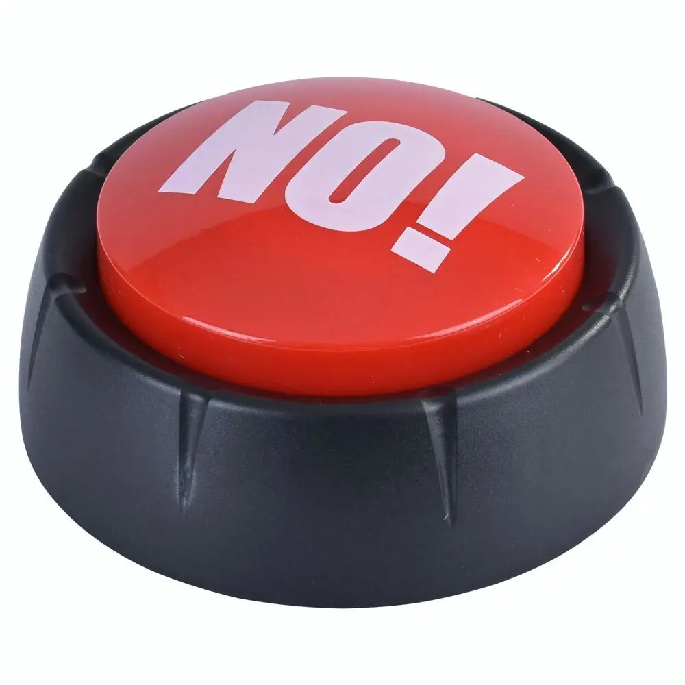 Living Today Yes! & No! Sound Effect Novelty Joke Talking Response Button Toy 8+