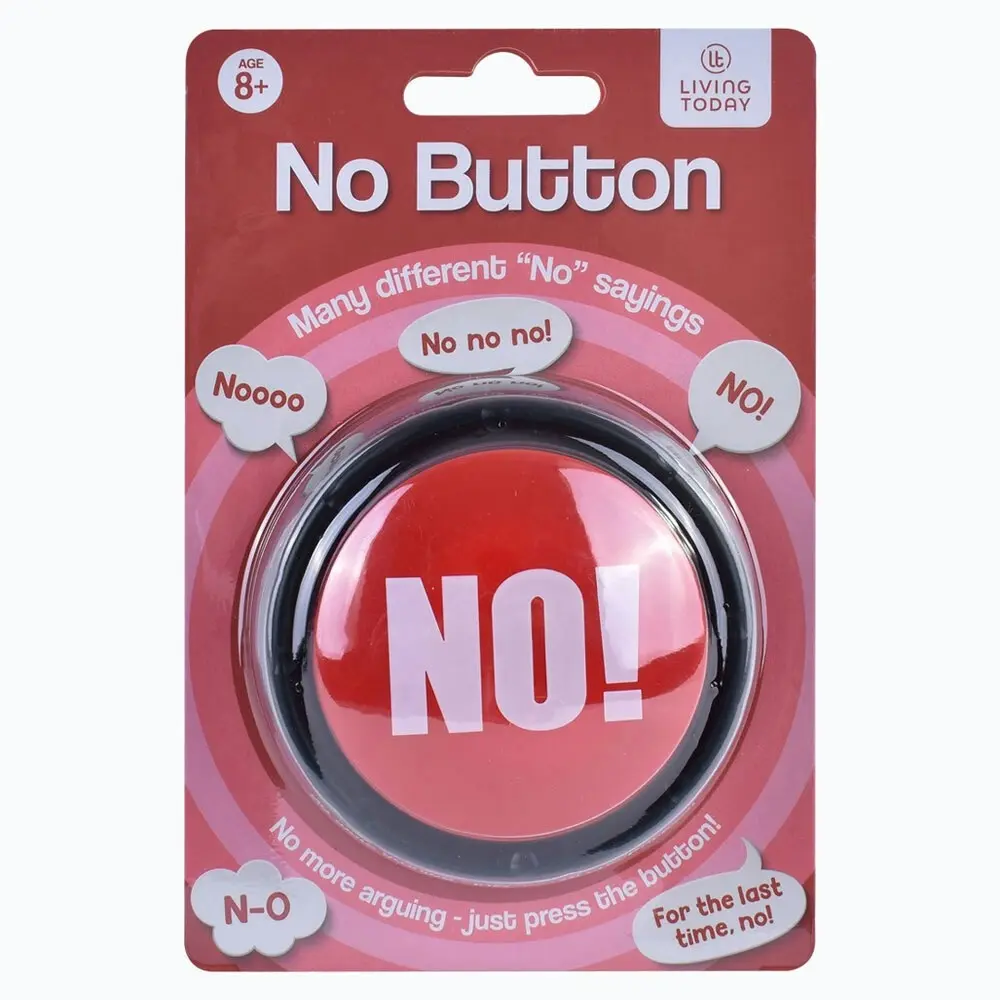 Living Today Yes! & No! Sound Effect Novelty Joke Talking Response Button Toy 8+