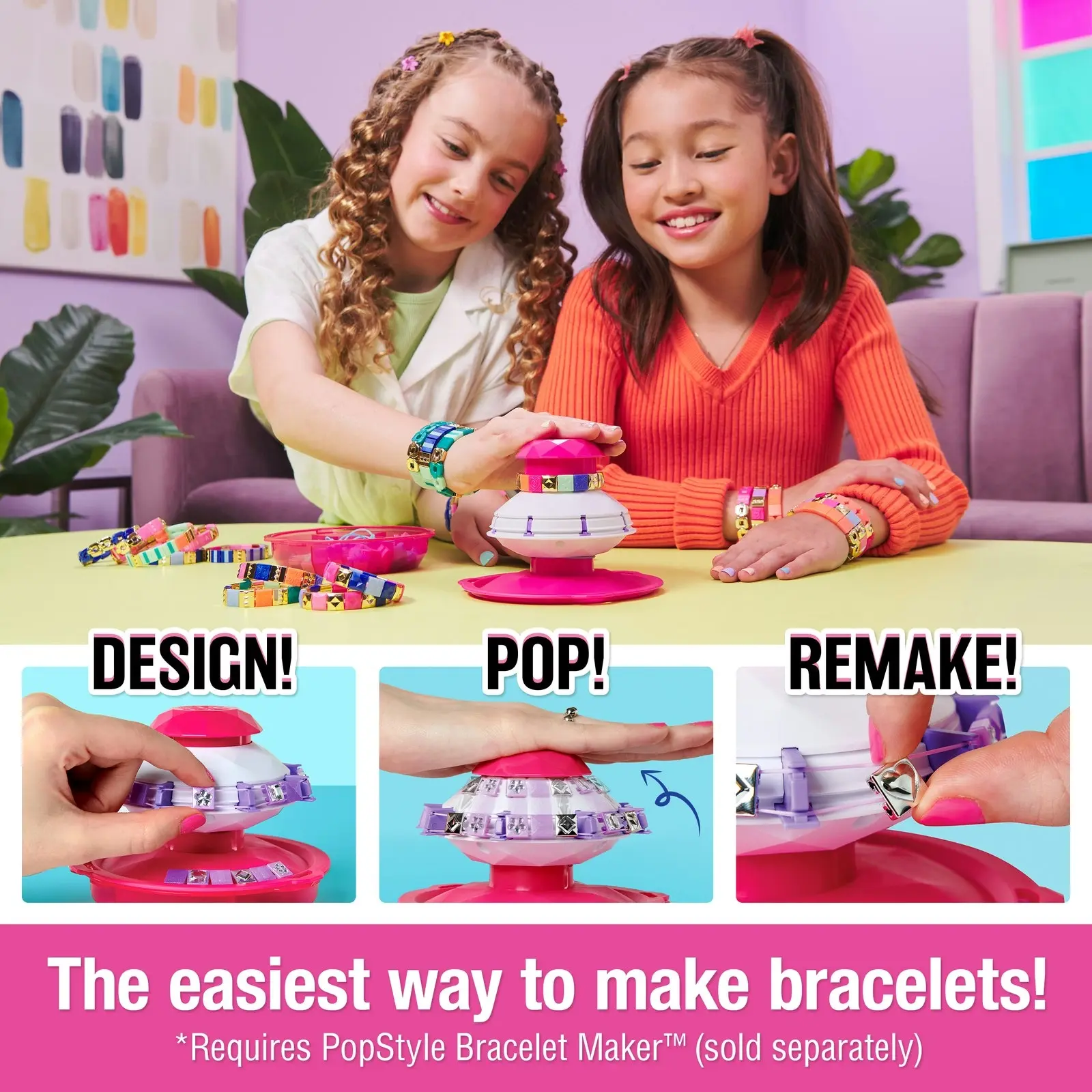 Spin Master Cool Maker PopStyle Glitter & Gem Expansion Pack DIY Bracelet 6+