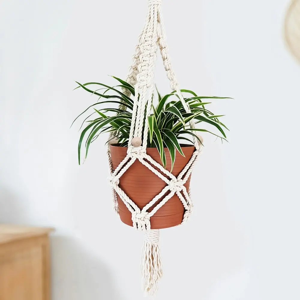 Gift Republic DIY Macrame Kit Hanging Plant Pot Hanger Holder Storage Home Decor