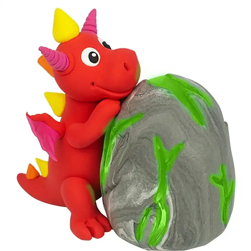 Fizz Creations Make Your Own Dough Mould Light Up Dragon Educational Toy Kit