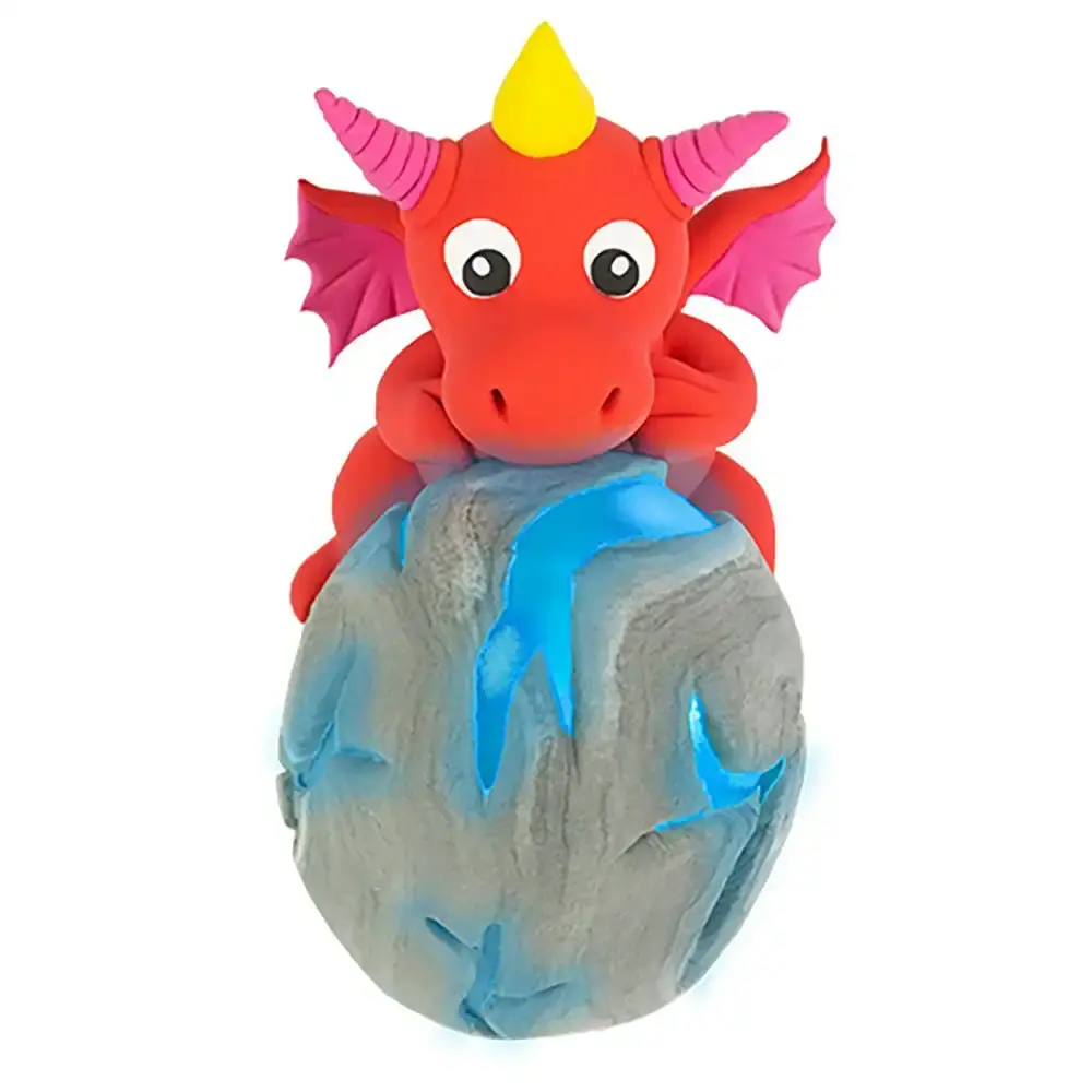 Fizz Creations Make Your Own Dough Mould Light Up Dragon Educational Toy Kit