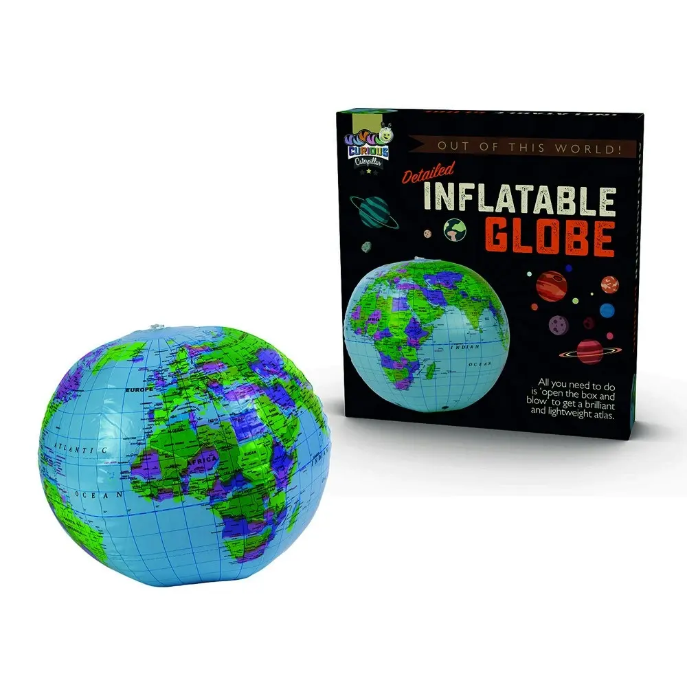 Funtime 26cm Inflatable Globe/World Map Earth Learn/Educational Kids Toy 3+