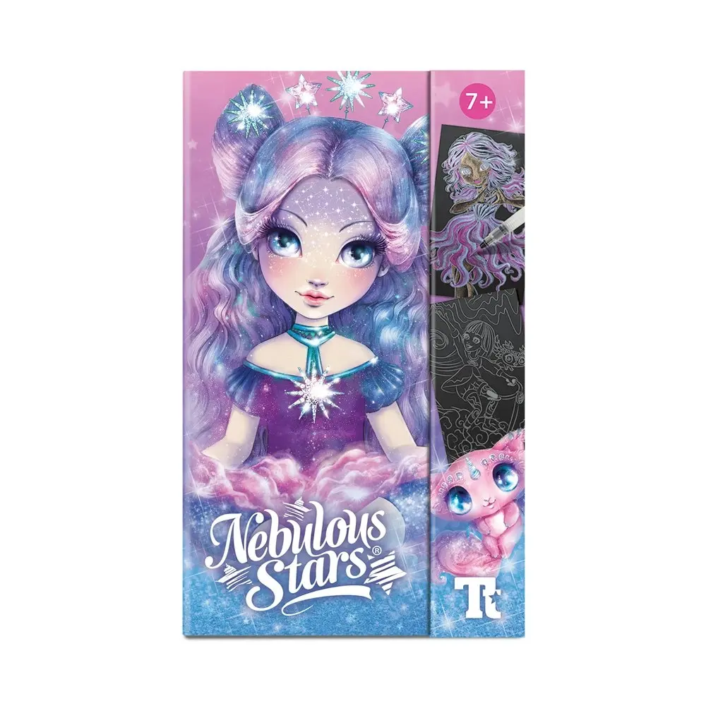 Nebulous Stars 16-Pages Watercolor-To-Go Book & Paint Set Pitch Black Kids 7+