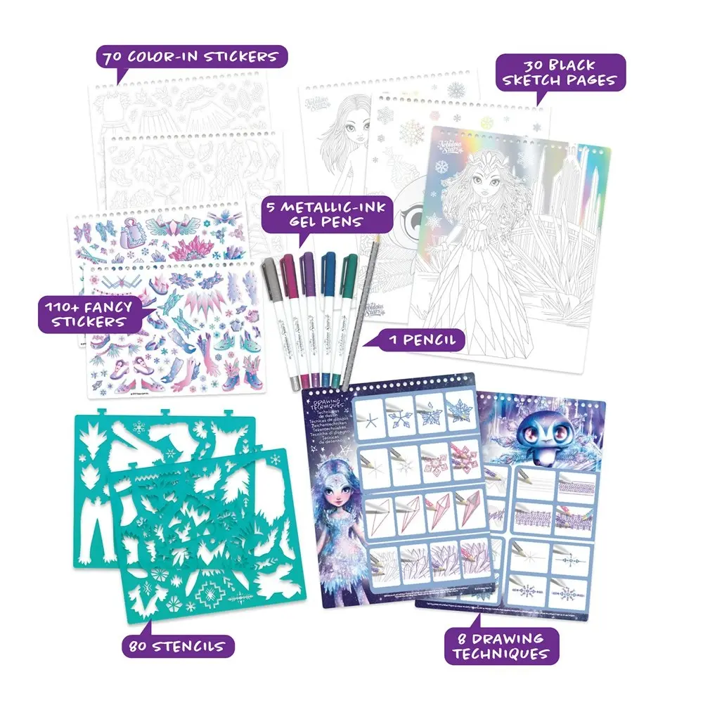 Nebulous Stars Creative Sketchbook Iceana Geometric Crystal Pages Art Kit 7y+