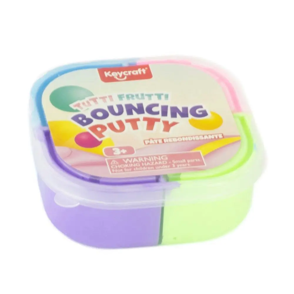 4x Pocket Money Fun 70g Tutti Frutti Bounce Putty Kids Interactive Play Toy 3y+