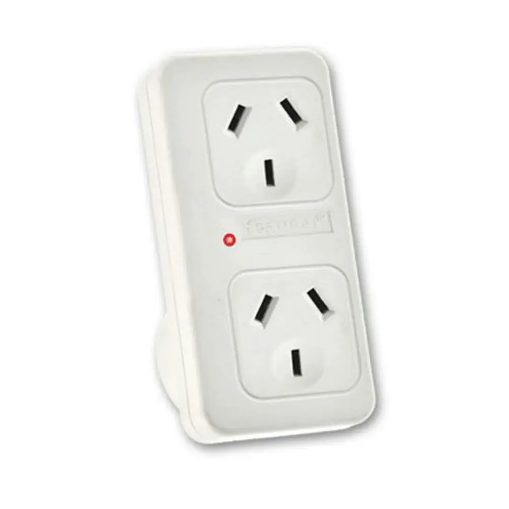 3x Sansai Vertical Up Powerpoint Double Adaptor/Outlet Power Board Splitter/AU