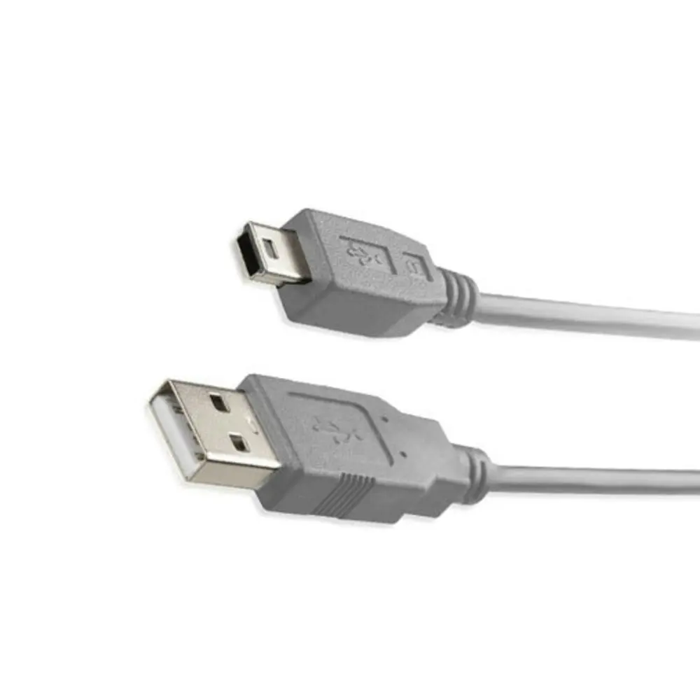 2PK Sansai 1.8m 2.0 USB A to 5 Pin Mini B Male Data Cable for Hard Drive/Camera