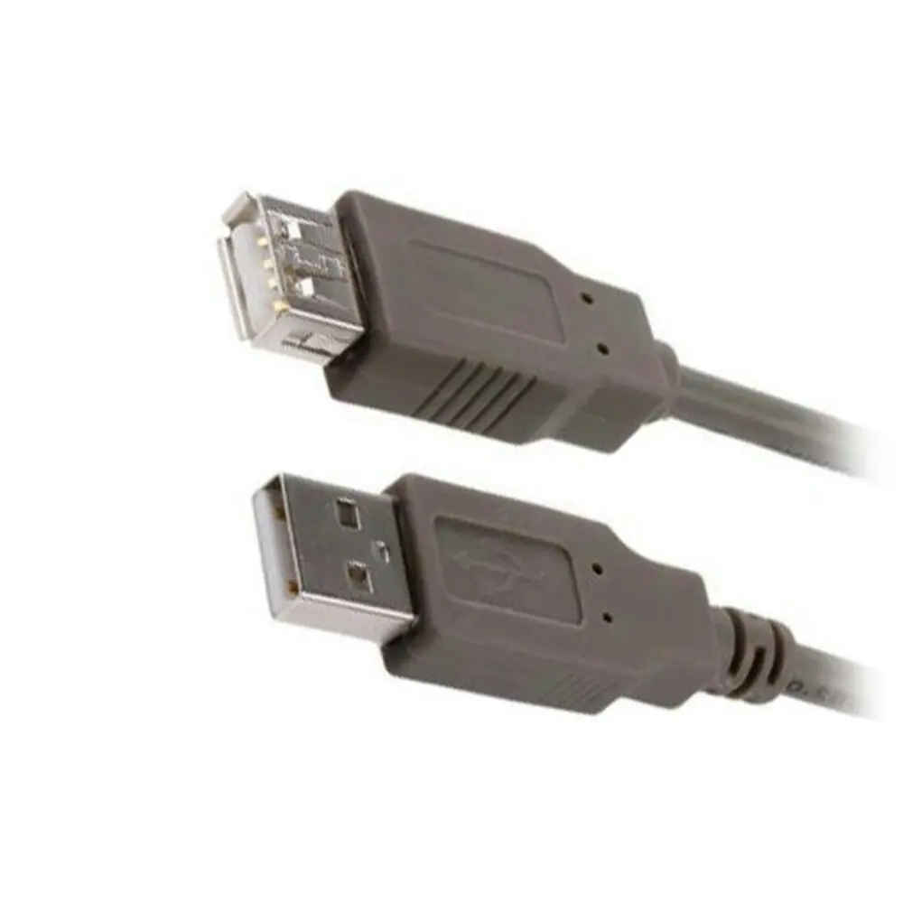 2x Sansai 1.8m Extension 2.0 USB A Male to A Female Cable for Printer/Scanner/PC