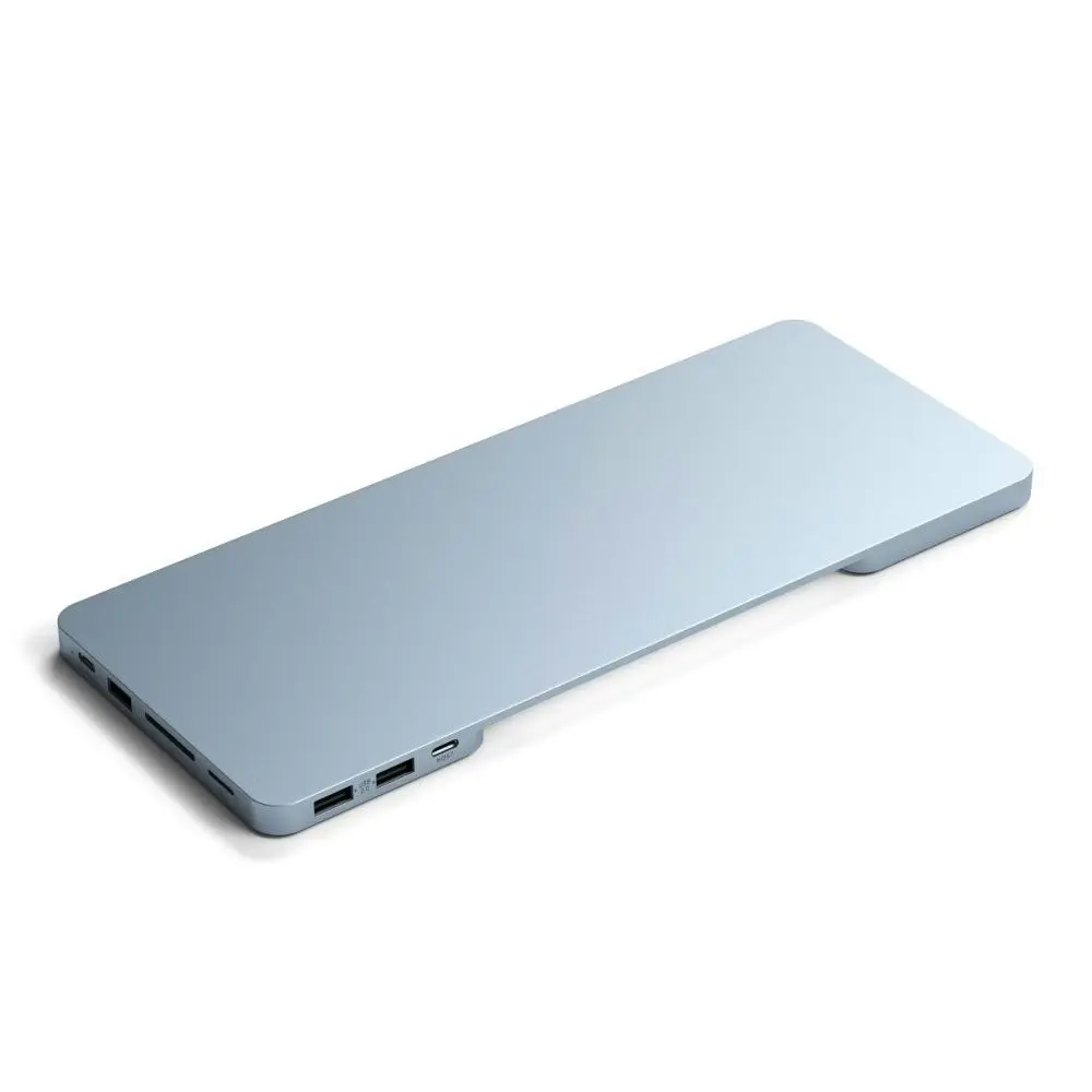 Satechi 34cm Slim USB-C to USB-A/Micro SD Dock Enclosure Port For 24" iMac Blue