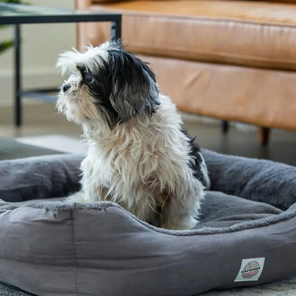 Hacienda Electric Heated Pet Bed with Removable Cushion & Heat Pad Medium