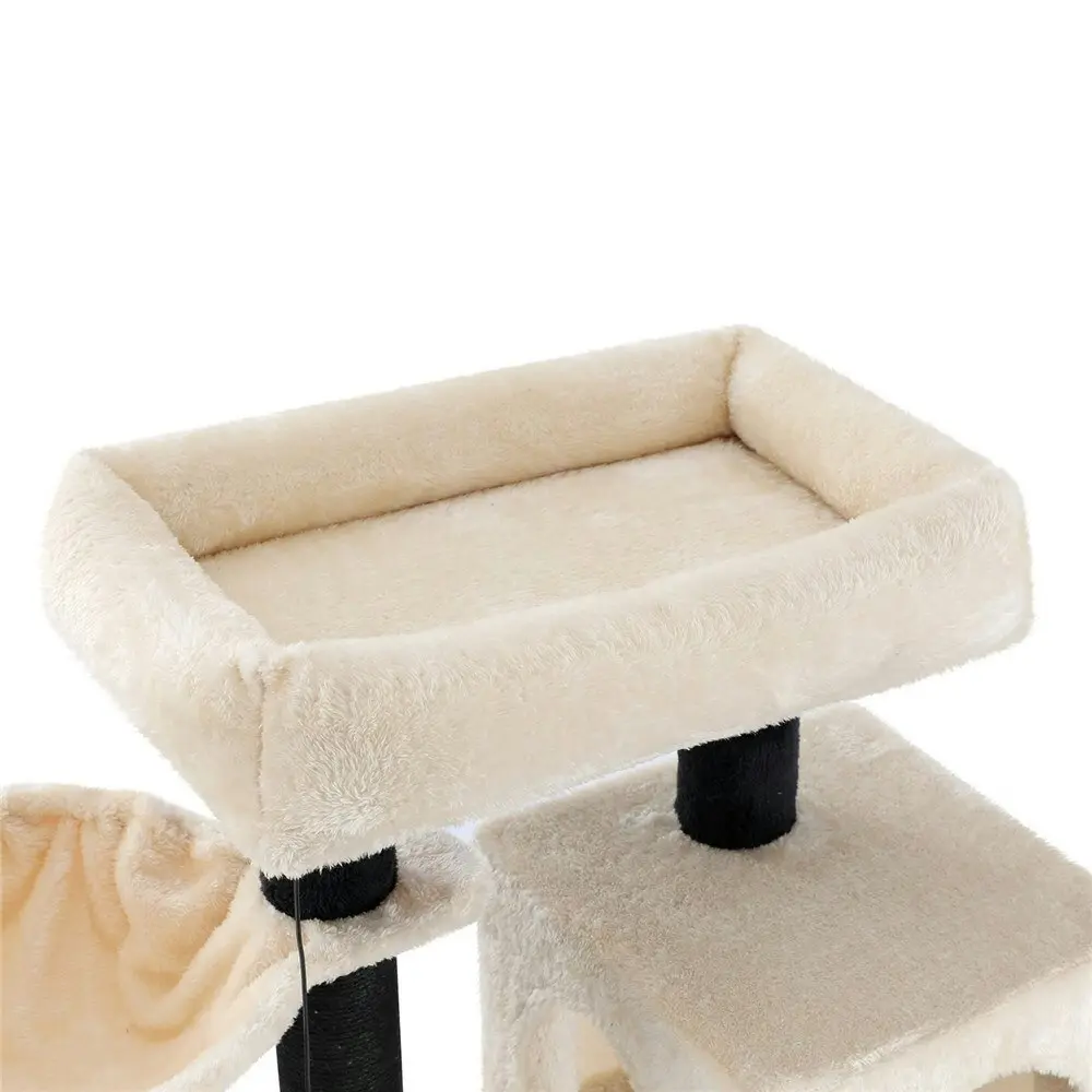 Paws & Claws 98cm Catsby Clifton Condo Cat/Kitten Tree Indoor Play House Cream