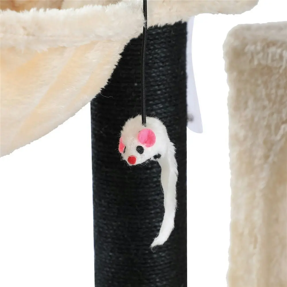 Paws & Claws 98cm Catsby Clifton Condo Cat/Kitten Tree Indoor Play House Cream