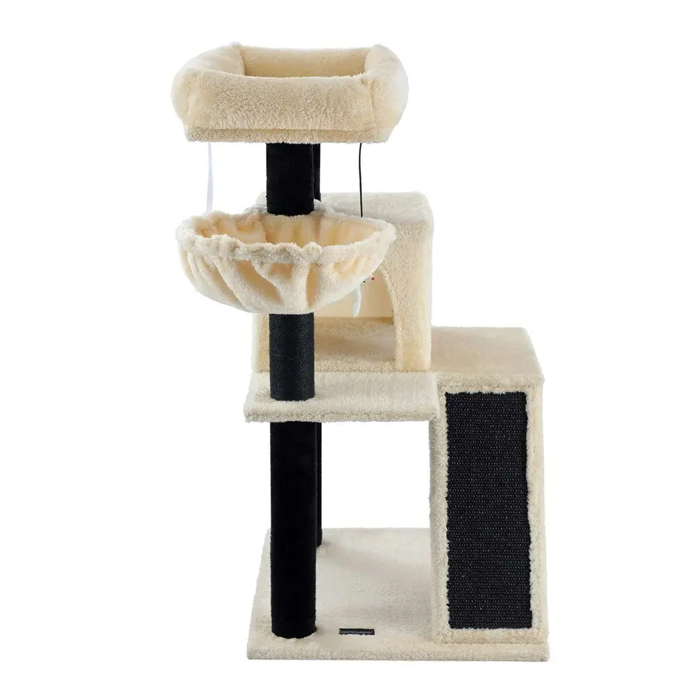 Paws & Claws 98cm Catsby Clifton Condo Cat/Kitten Tree Indoor Play House Cream