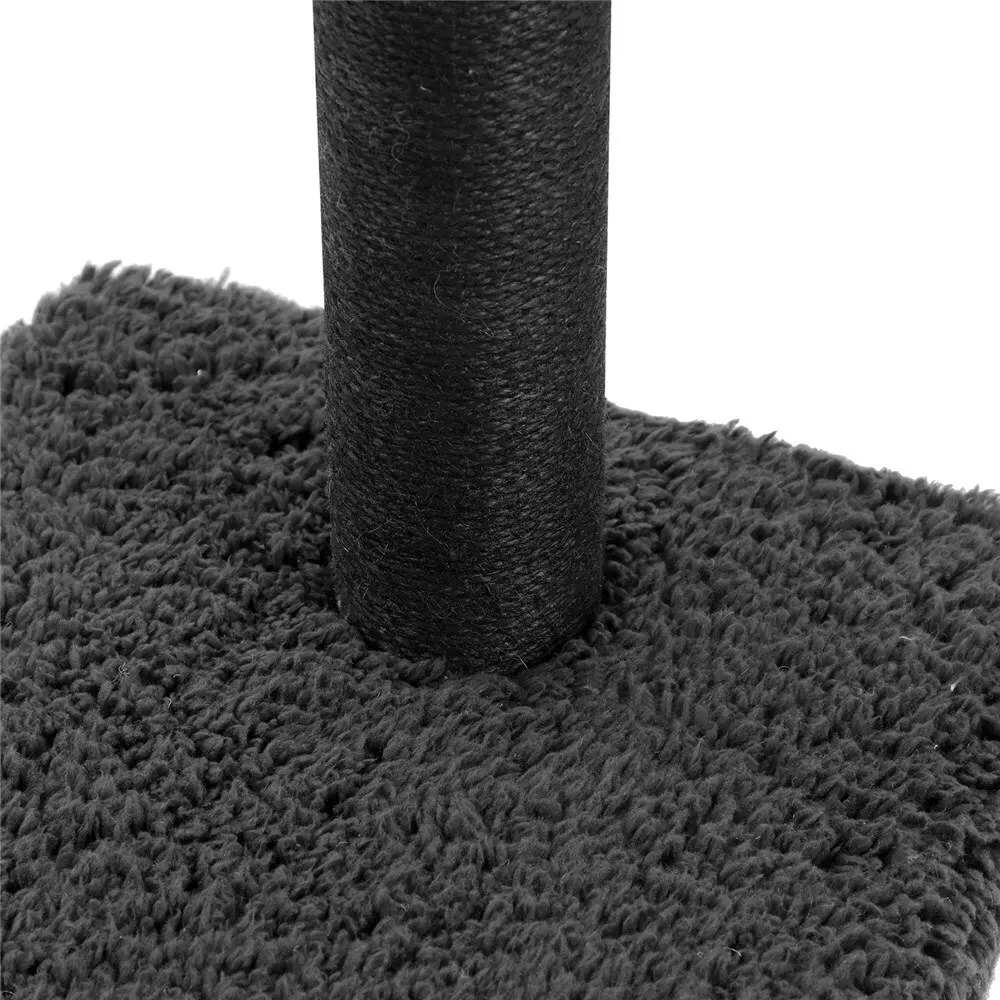 2x Paws & Claws Catsby 65cm Sherpa Cat Scratching Post Furniture w/ Toy Assorted