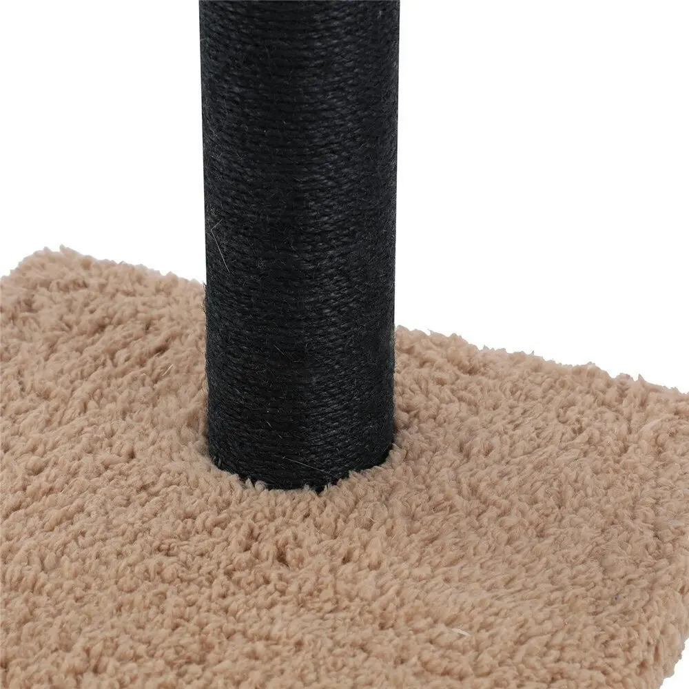 2x Paws & Claws Catsby 65cm Sherpa Cat Scratching Post Furniture w/ Toy Assorted