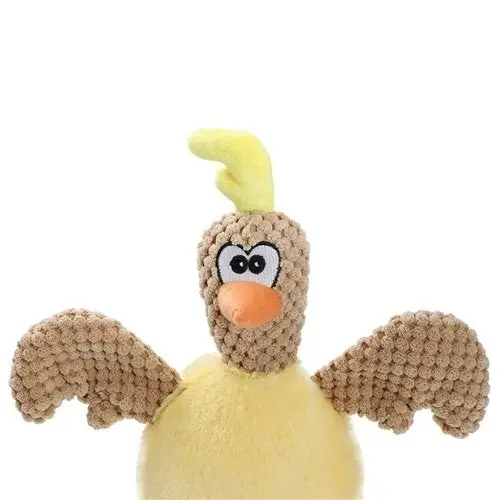 Paws N Claws Pets Stretchy Leg Chicken 40x24cm Toy w/ Built-In Squeaker Assorted