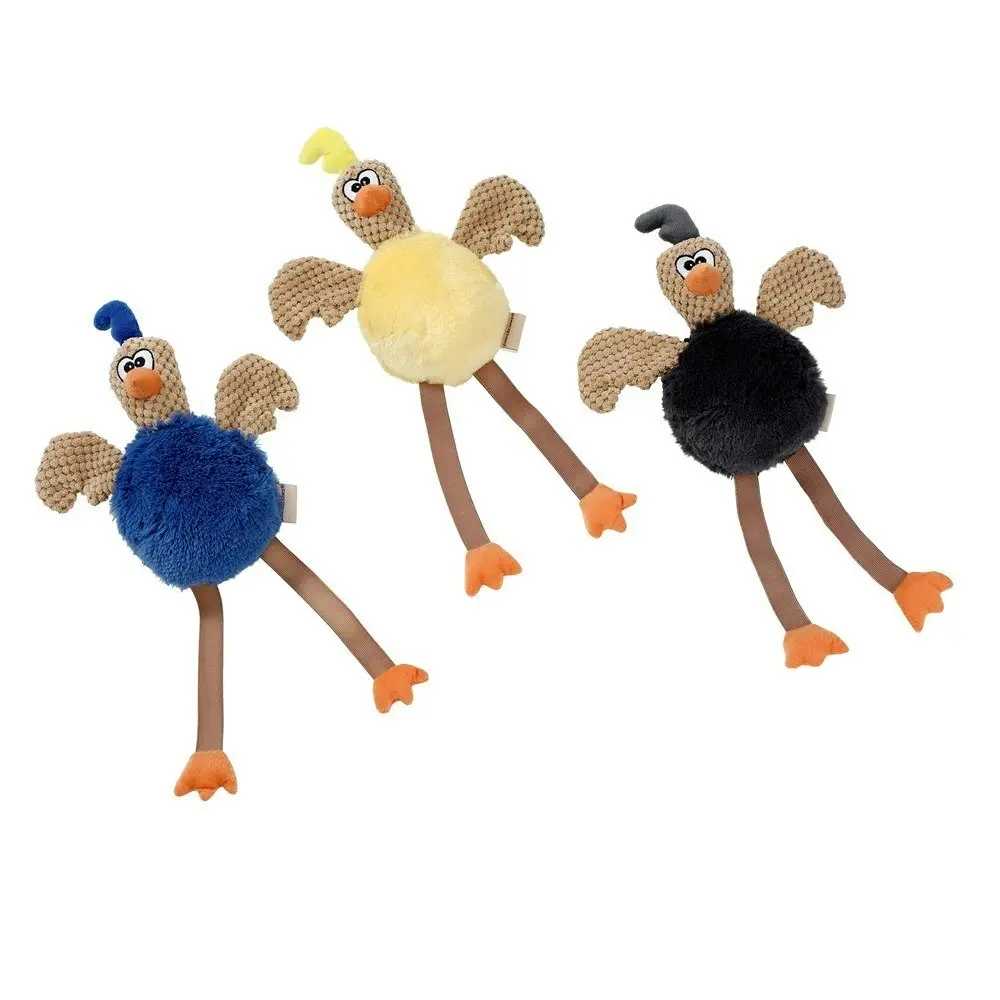 Paws N Claws Pets Stretchy Leg Chicken 40x24cm Toy w/ Built-In Squeaker Assorted