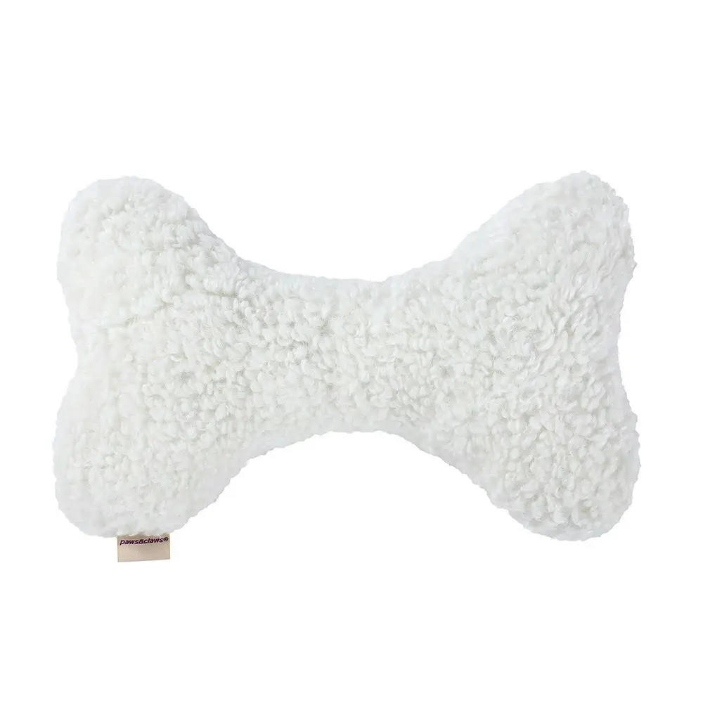 2x Paws & Claws Jumbo Bone Sherpa Plush/Soft Dog/Pet Toy 35x23x8cm Assorted