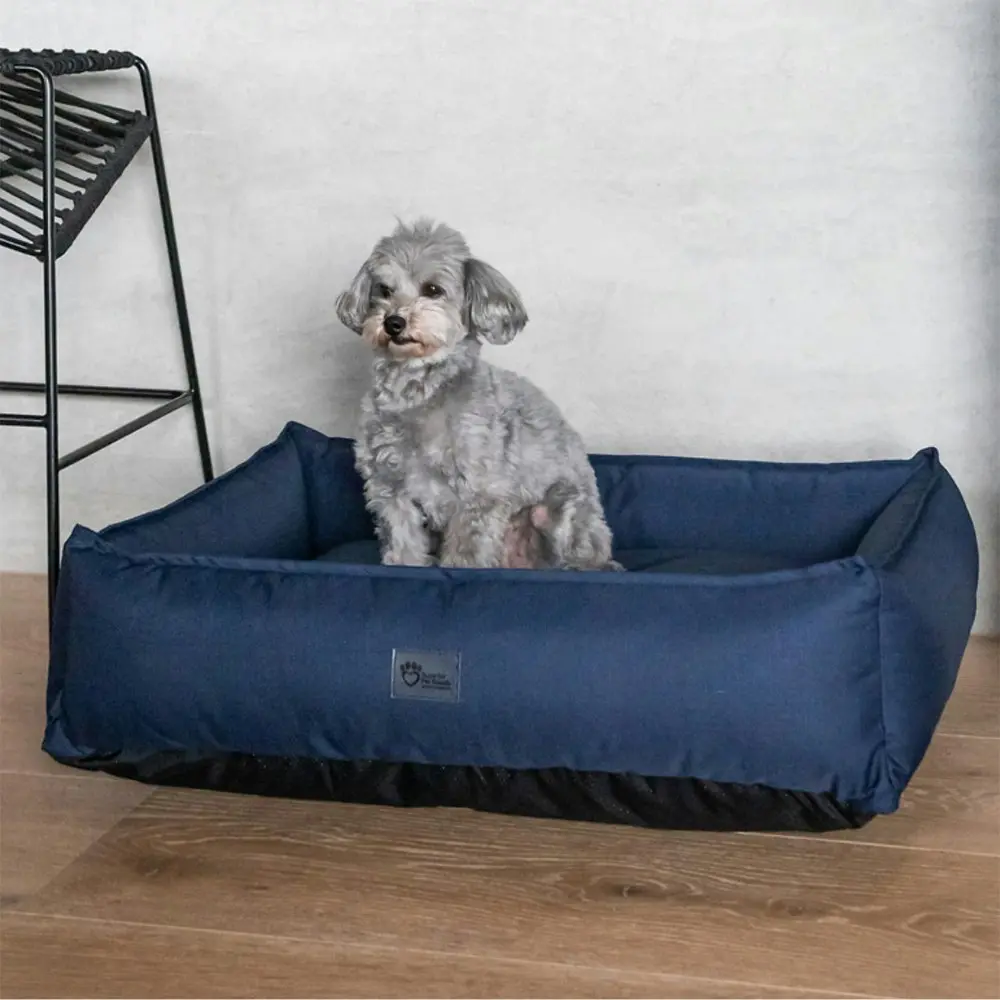 Superior Pet Plus Ripstop Durable Pet/Dog Lounger/Bed Bondi Blue Small  87cm