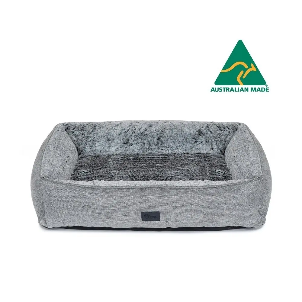 Superior Pet Goods Ortho Dog Lounger/Bed Plush Artic Faux Fur Mini 67x44x23cm