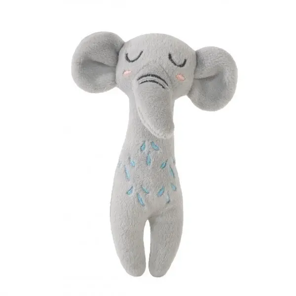 3x Rosewood Eco Friendly Pet/Cat Elephant Plush Grab Interactive Play Toy Grey