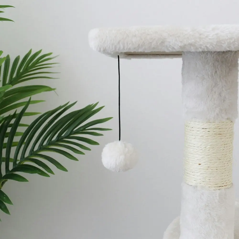 Catio 40x119cm Tranquility Abode Scratching Post Cat Tree Furniture Pet Play WHT