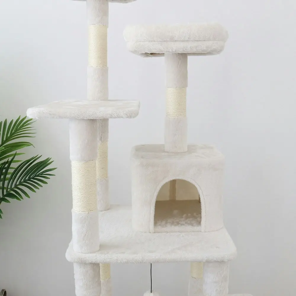 Catio Tranquility 50x174cm Condo Pet Cat Scratching Post Play Furniture Tree WHT